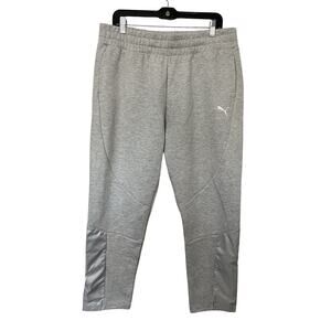 PUMA Womens Evostripe Athletic Jogger Pants Size XL Heather Gray Loungewear